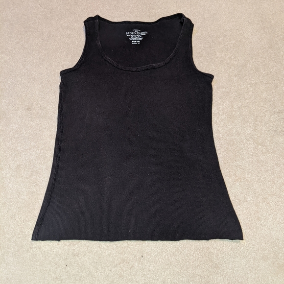 Faded glory cropped black cami/tank - Picture 2 of 15